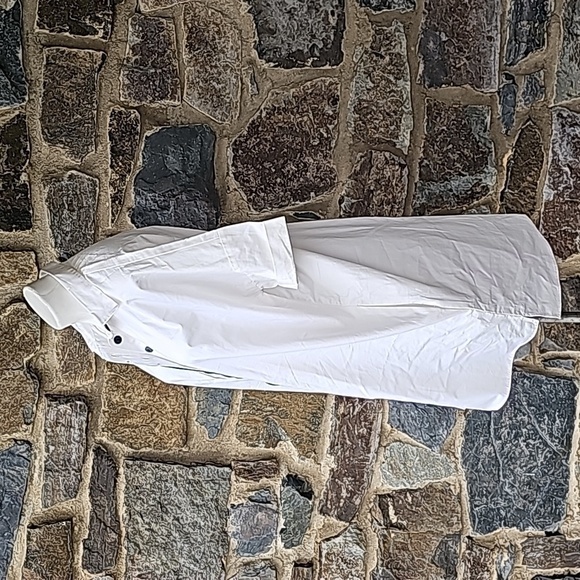 ZARA SHIRT DRESS WITH STRIPE White Size Medium - Picture 5 of 10